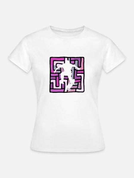 Skateboard Boarder Skater - Frauen T-Shirt - Weiß