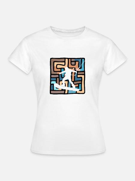 Wakeboard Wakeboarder - Frauen T-Shirt - Weiß