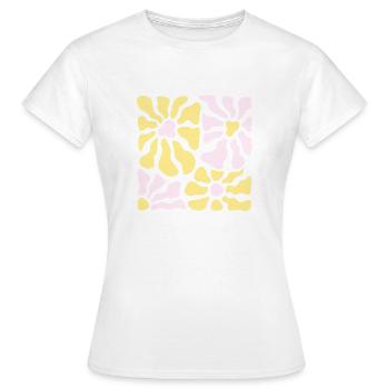 Le pouvoir des fleurs pastel - T-shirt Femme - blanc - Devant - AI Model Female 172 dark (172cm)