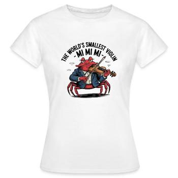 Mi Mi Mi - The smallest violin in the world - Women's T-Shirt - white - Front - AI Model Female 172 dark (172cm)