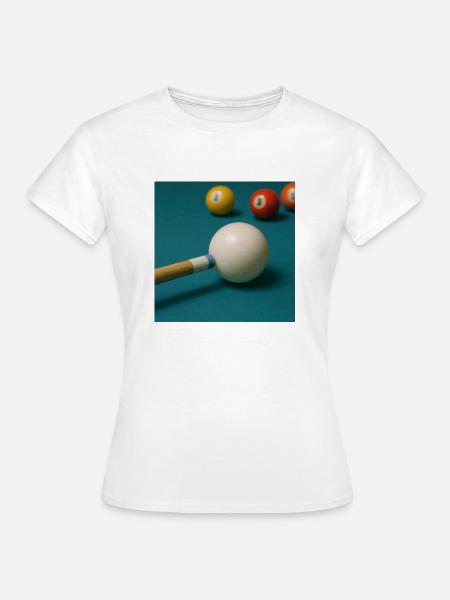 Billard - Frauen T-Shirt - Weiß