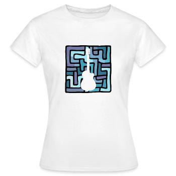 Elektrogitarre Heavy - Frauen T-Shirt - Weiß - Vorne - AI Model Female 172 dark (172cm)