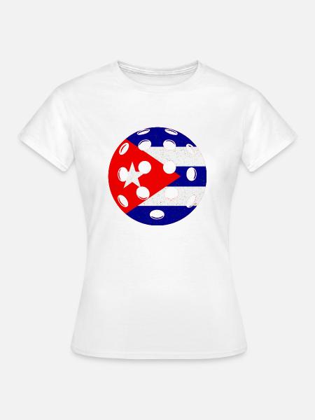 Pickleball Kuba - Frauen T-Shirt - Weiß