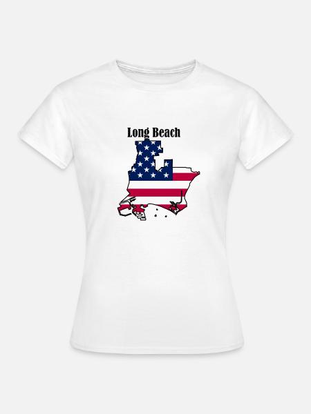 Langer Strand - Frauen T-Shirt - Weiß