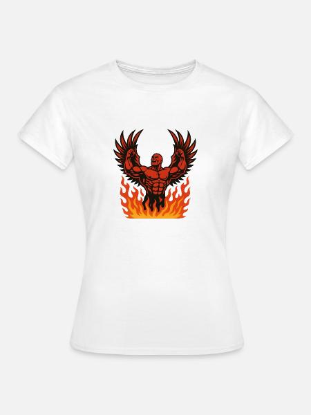 rising like a phoenix - Frauen T-Shirt - Weiß