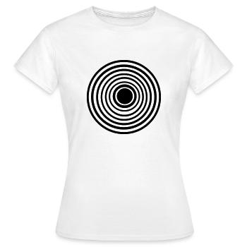 Kreise - Frauen T-Shirt - Weiß - Vorne - AI Model Female 172 dark (172cm)