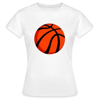 B-Ball - Frauen T-Shirt - Weiß - Vorne - AI Model Female 172 dark (172cm)