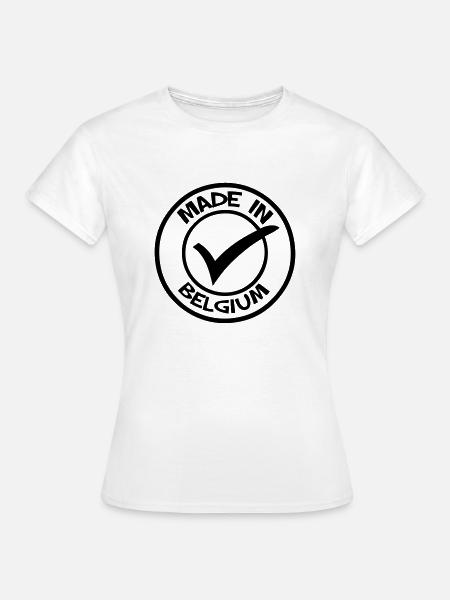 Made in BELGIUM - Frauen T-Shirt - Weiß