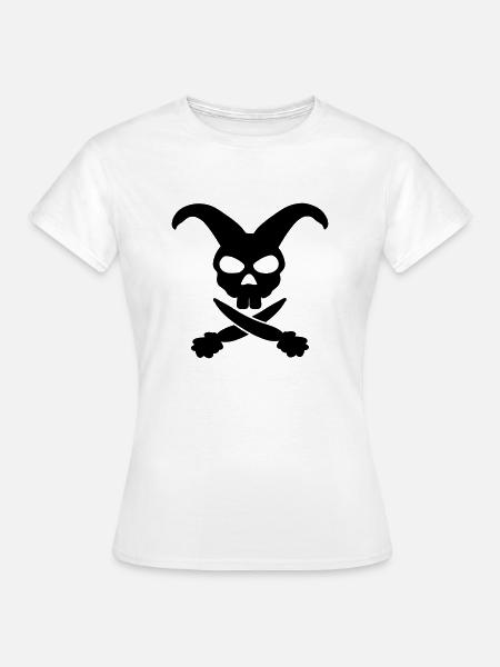 rabbit skull - Frauen T-Shirt - Weiß