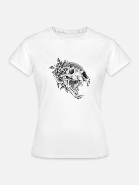 Bärenschädel - Frauen T-Shirt - Weiß