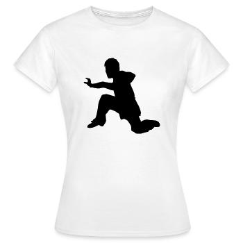 kung fu - T-shirt Femme - blanc - Devant - AI Model Female 172 dark (172cm)