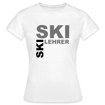 Skilehrer - V2 - Frauen T-Shirt - Weiß - Vorne - AI Model Female 172 dark (172cm)