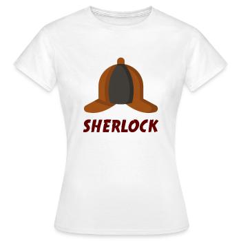 Sherlock - Frauen T-Shirt - Weiß - Vorne - AI Model Female 172 dark (172cm)