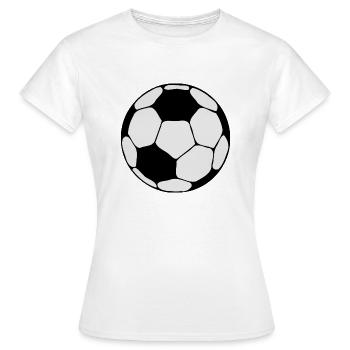 soccer - T-shirt Femme - blanc - Devant - AI Model Female 172 dark (172cm)
