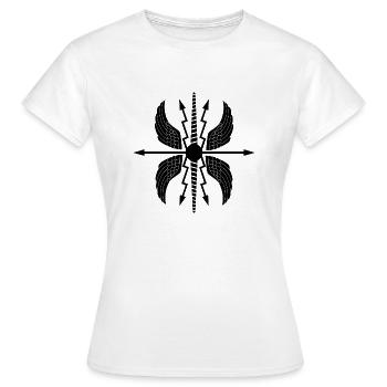 Ailes Légion romaine Drapeau Armoiries Légion Empire - T-shirt Femme - blanc - Devant - AI Model Female 172 dark (172cm)