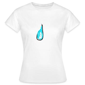 Larme triste - T-shirt Femme - blanc - Devant - AI Model Female 172 dark (172cm)