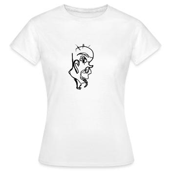 art abstrait - T-shirt Femme - blanc - Devant - AI Model Female 172 dark (172cm)