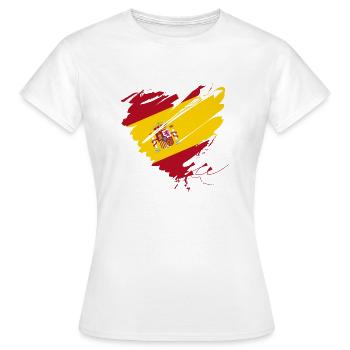 Herz Corazón Spanien España Barcelona Mallorca Tor - Frauen T-Shirt - Weiß - Vorne - AI Model Female 172 dark (172cm)