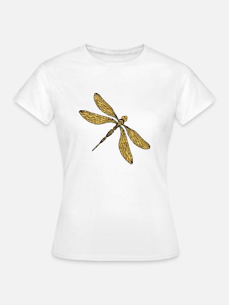 Libelle - Frauen T-Shirt - Weiß