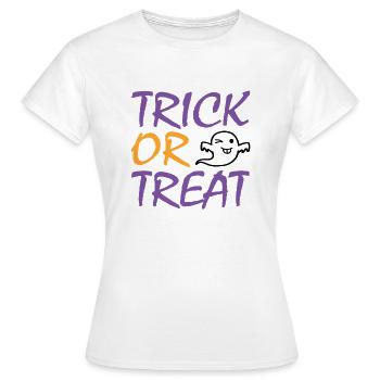 Trick or Treat Halloween - Frauen T-Shirt - Weiß - Vorne - AI Model Female 172 dark (172cm)