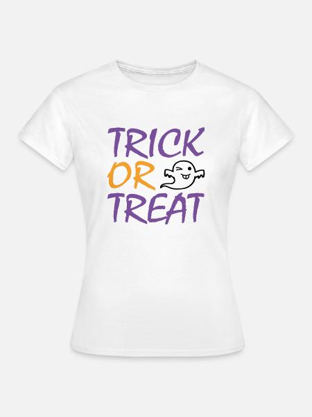 Trick or Treat Halloween - Frauen T-Shirt - Weiß