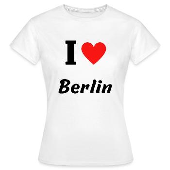 I love Berlin - Frauen T-Shirt - Weiß - Vorne - AI Model Female 172 dark (172cm)