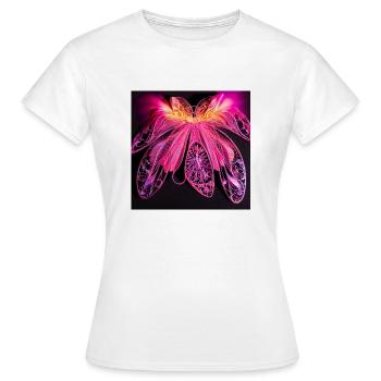 Mandala-Blume - Frauen T-Shirt - Weiß - Vorne - AI Model Female 172 dark (172cm)