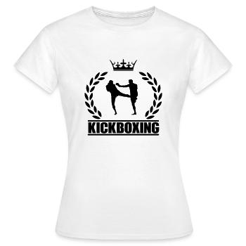 Kickboxing - Frauen T-Shirt - Weiß - Vorne - AI Model Female 172 dark (172cm)