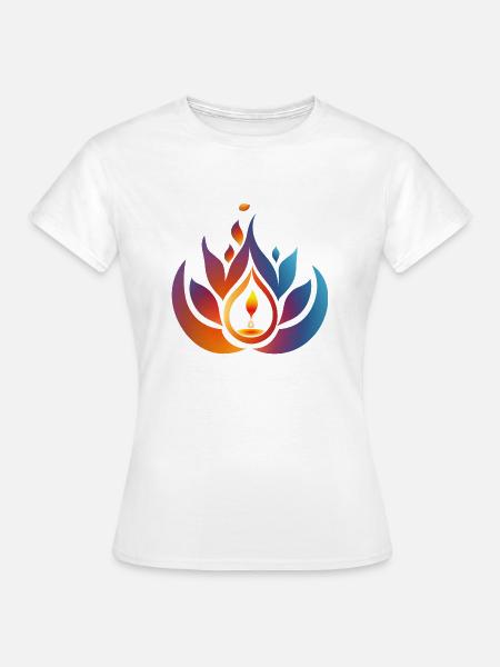 Happy Diwali - Frauen T-Shirt - Weiß