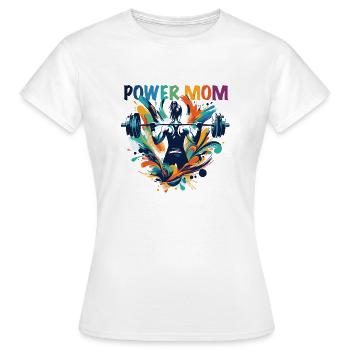 MAMAN PUISSANTE - T-shirt Femme - blanc - Devant - AI Model Female 172 dark (172cm)