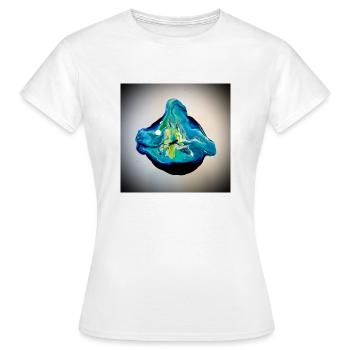 Acrylique Verser Poisson - T-shirt Femme - blanc - Devant - AI Model Female 172 dark (172cm)