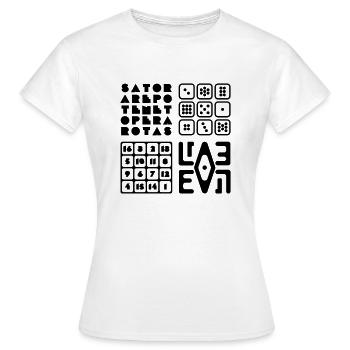 Magisches Quadrat - Frauen T-Shirt - Weiß - Vorne - AI Model Female 172 dark (172cm)