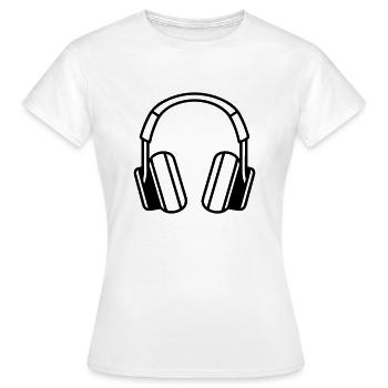 Gaming-Headset - Frauen T-Shirt - Weiß - Vorne - AI Model Female 172 dark (172cm)