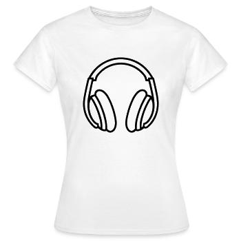 Gaming-Headset - Frauen T-Shirt - Weiß - Vorne - AI Model Female 172 dark (172cm)