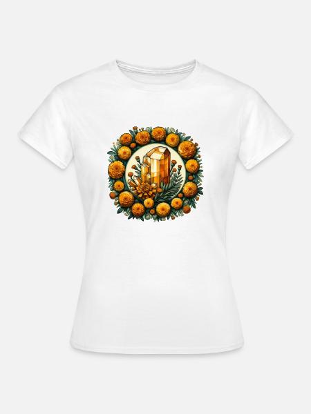 Citrin-Ringelblumen - Frauen T-Shirt - Weiß