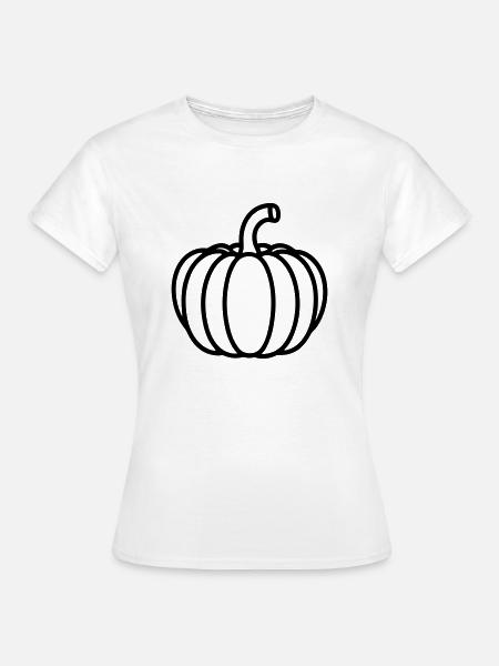 Kürbis - Frauen T-Shirt - Weiß