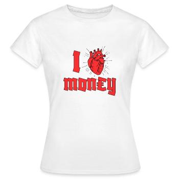 I Heart Argent - T-shirt Femme - blanc - Devant - AI Model Female 172 dark (172cm)