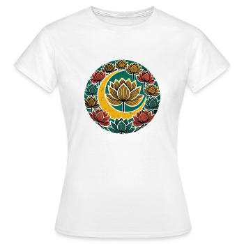 Lotus - Women's T-Shirt - white - Front - AI Model Female 172 dark (172cm)