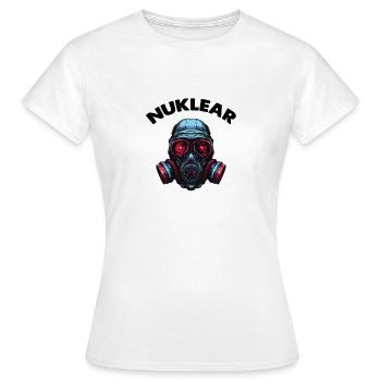 Gas mask - Women's T-Shirt - white - Front - AI Model Female 172 dark (172cm)