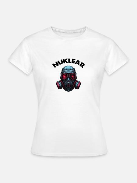 Gasmaske - Frauen T-Shirt - Weiß