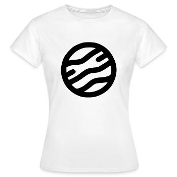 Planète - T-shirt Femme - blanc - Devant - AI Model Female 172 dark (172cm)