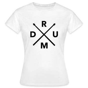 TAMBOUR - T-shirt Femme - blanc - Devant - AI Model Female 172 dark (172cm)