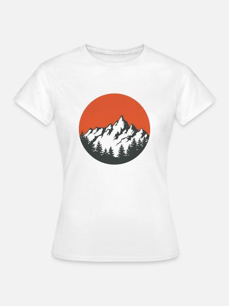Gebirge - Frauen T-Shirt - Weiß