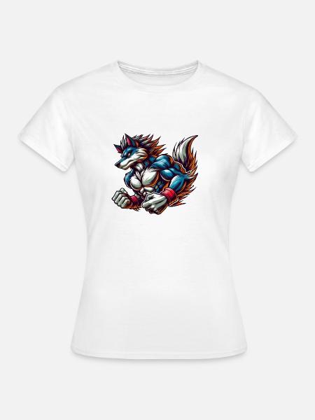 wolf tier - Frauen T-Shirt - Weiß