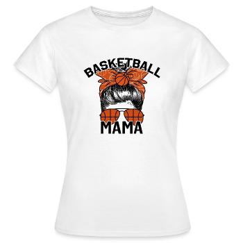 Basketball Mama - Frauen T-Shirt - Weiß - Vorne - AI Model Female 172 dark (172cm)