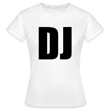 disc jockey - T-shirt Femme - blanc - Devant - AI Model Female 172 dark (172cm)