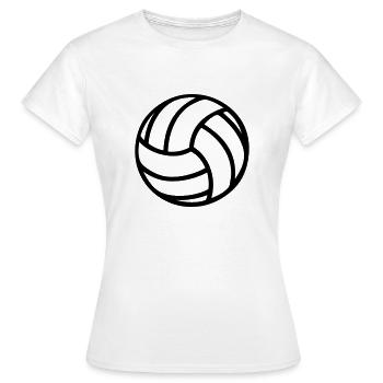 Volleyball 01 - Frauen T-Shirt - Weiß - Vorne - AI Model Female 172 dark (172cm)