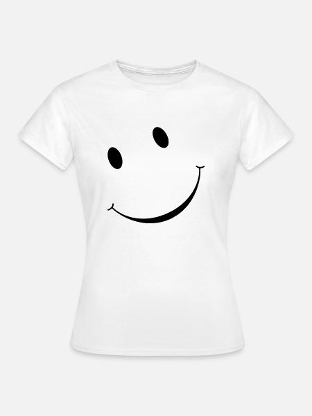 Smiley - Frauen T-Shirt - Weiß