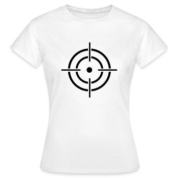 Target - Women's T-Shirt - white - Front - AI Model Female 172 dark (172cm)
