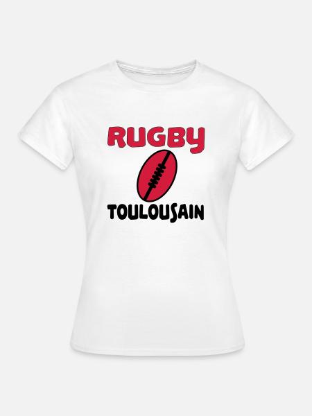 Rugby toulousain - T-shirt Femme - blanc